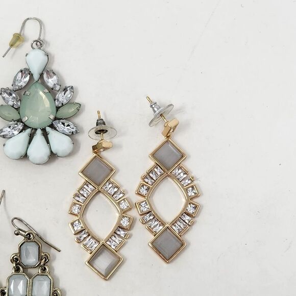 Pastel Rhinestone Drop Dangle Earring Lot AEL35a - Picture 7 of 10